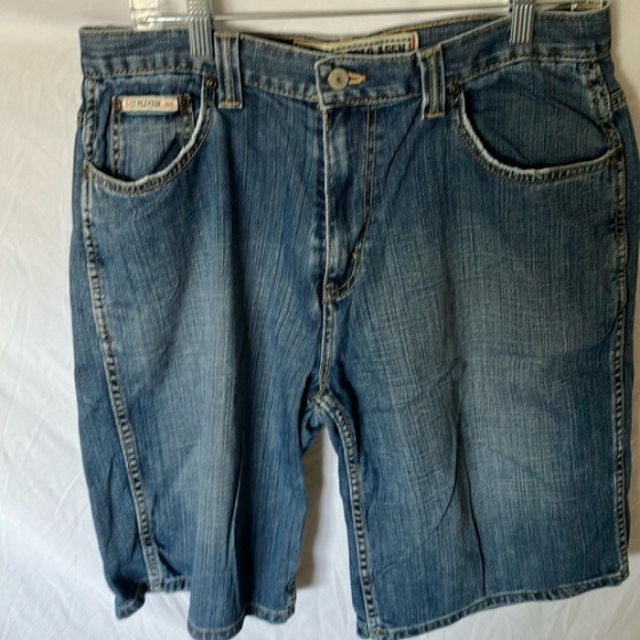 US Polo Assn: Men's Blue Baggy Denim Shorts- 33 - Picture 11 of 11